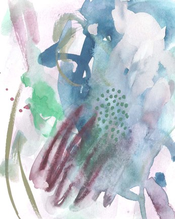 Framed Magenta Wave Form IV Print