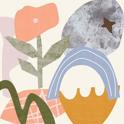 Framed Lunar Flower I Print