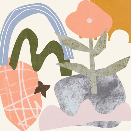 Framed Lunar Flower III Print