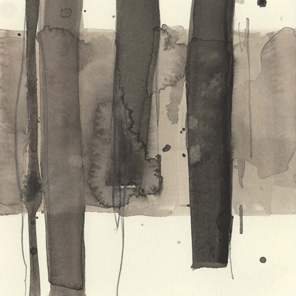 Framed Wood Piling I Print