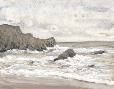Framed Coastal Shoreline II Print
