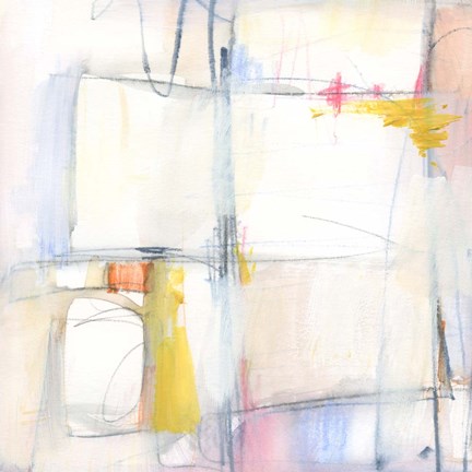 Framed Pastel Meld I Print