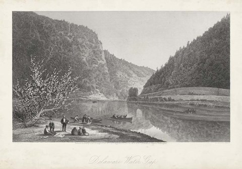Framed Delaware Water Gap Print