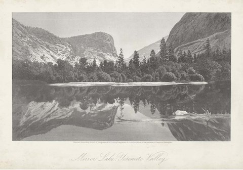 Framed Mirror Lake, Yosemite Valley Print