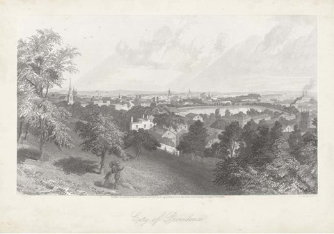 Framed City of Providence Print