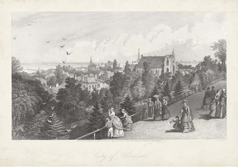 Framed City of Cleveland Print