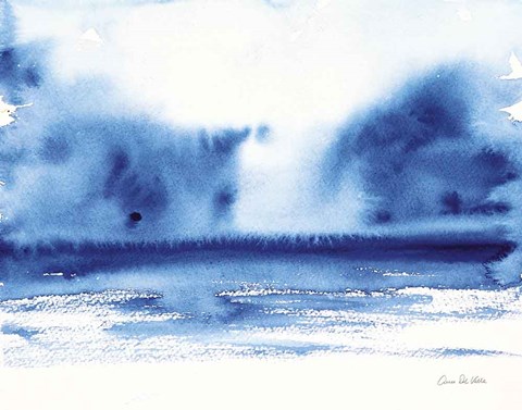 Framed Ocean Blue IV Print