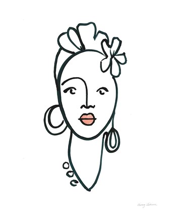 Framed Beauty III Pink Lips Print