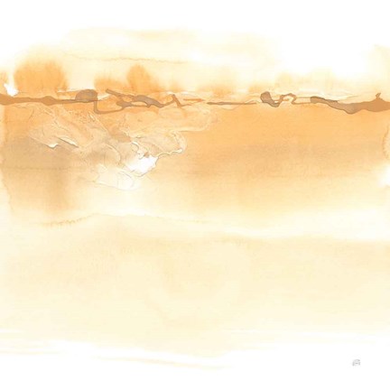 Framed Neutral Turmeric I Print