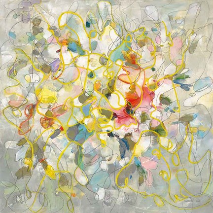 Framed Strings of Light I Print