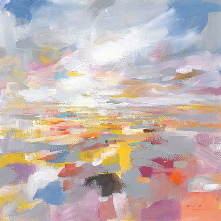 Framed Colorful Land Print