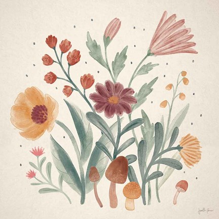 Framed Cottage Botanical II Print