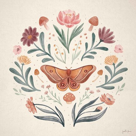 Framed Cottage Botanical VI Print