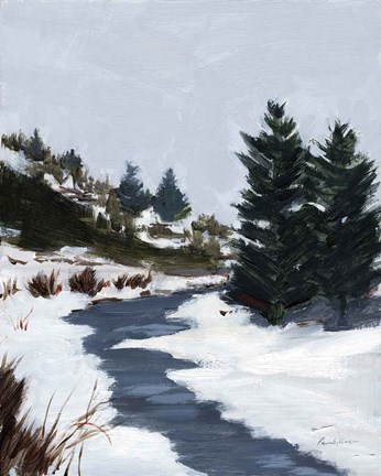 Framed Winter Trails Print