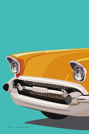 Framed Vintage Car II Print