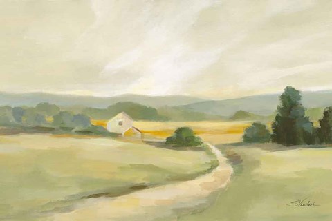 Framed Sage Hills Barn Crop Print