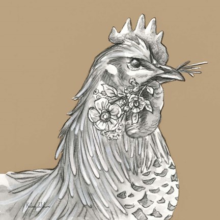 Framed Rooster Print