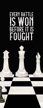 Framed Rather be Playing Chess Panel I-Every Battle Print