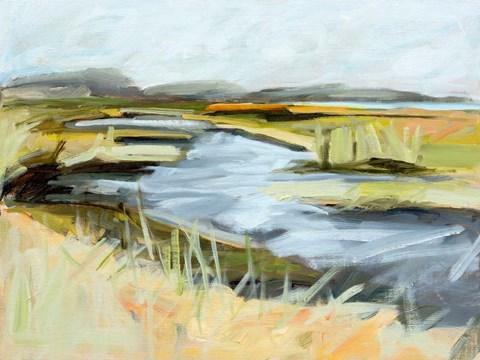 Framed Big Indian Slough , July Print