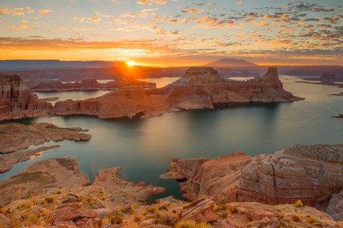 Framed Gunsight Sunrise Print