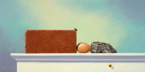 Framed Between a Rock and hard Place Print