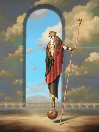 Framed Monty Ridd Cheetah The Visionary Print