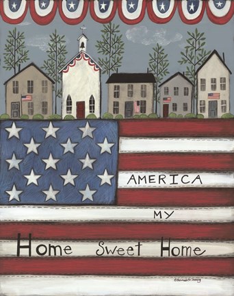 Framed America My Home Sweet Home Print