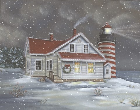 Framed Holiday West Quoddy Print