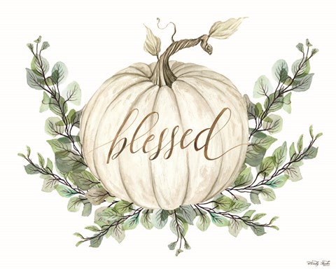 Framed Blessed Pumpkins Print
