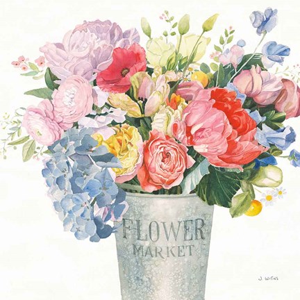 Framed Boho Bouquet XVII Print