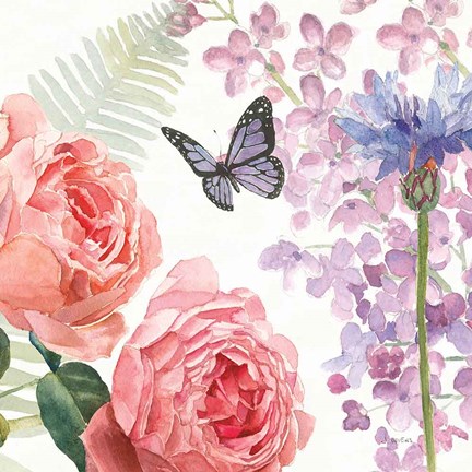 Framed Boho Bouquet  XV Print