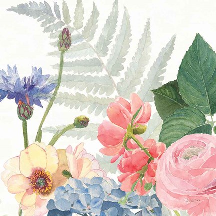 Framed Boho Bouquet  IX Print