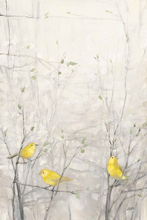 Framed Birds in Trees I Print