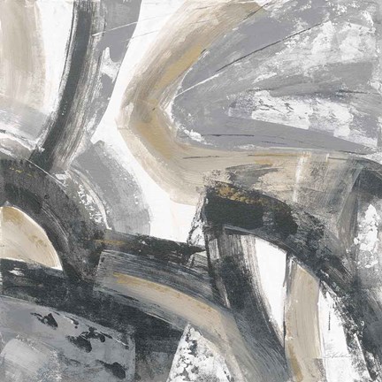 Framed Urban Graffiti I Neutral Print