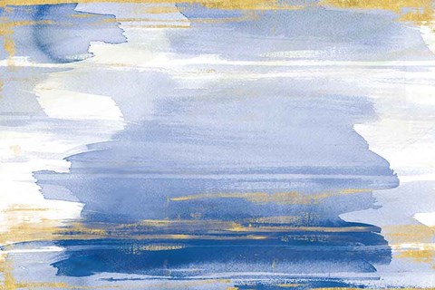 Framed Rosy View Blue Print