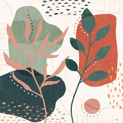 Framed Abstract Blossom V Print