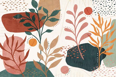 Framed Abstract Blossom I Print