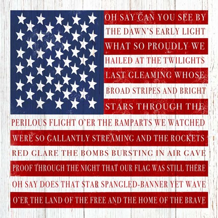 Framed Oh Say Can You See Print