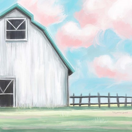 Framed Farmhouse Barn II Print