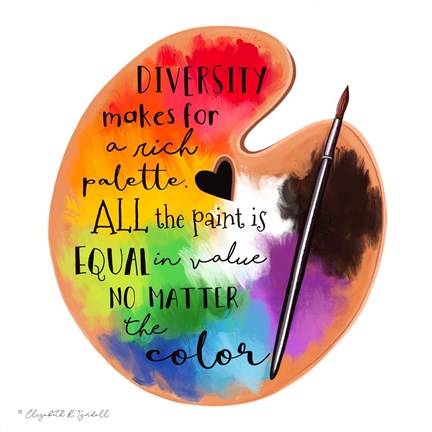 Framed Colors of Diversity Print
