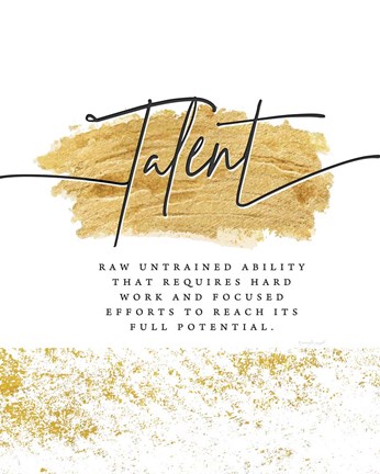 Framed Talent Print