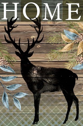 Framed Home Elk Print