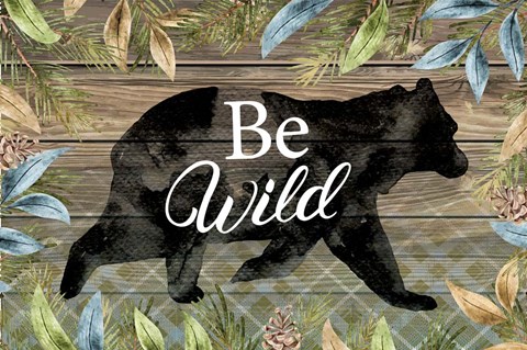 Framed Wild Bear Print