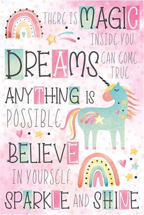 Framed There is Magic Print