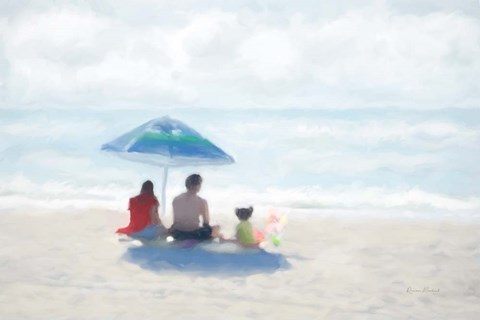 Framed Family Beach Day Print