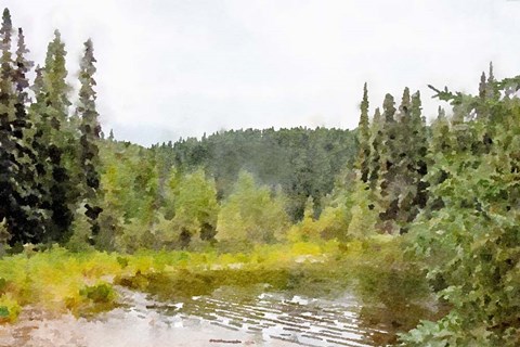 Framed Mountain Paradise No. 1 Print