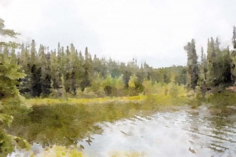 Framed Mountain Paradise No. 2 Print