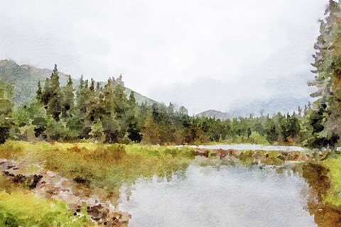 Framed Mountain Tranquility No. 2 Print