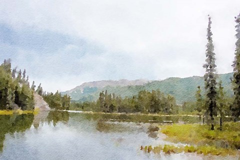 Framed Mountain Tranquility No. 3 Print