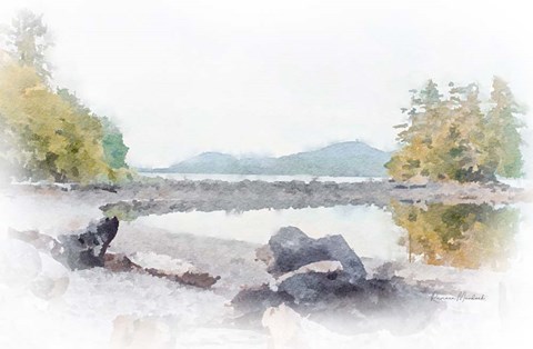 Framed Ketchikan Inlet II Print